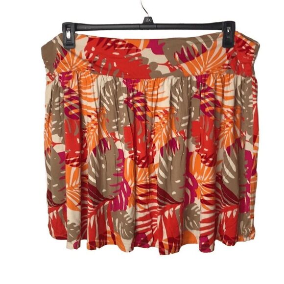 Lane Bryant soft mini skirt in tropical print plus size 22/24 - Picture 1 of 5